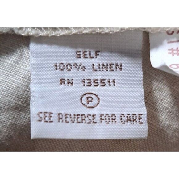 Night Studio Linen Jacket  Shacket Beige Linen Lagonlook Pockets Hooded X-Large - Picture 8 of 8